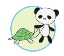Panda and sometimes turtle.(English ver) sticker #2420758