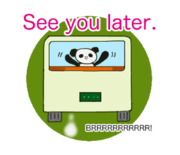 Panda and sometimes turtle.(English ver) sticker #2420767