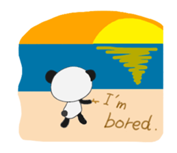 Panda and sometimes turtle.(English ver) sticker #2420771