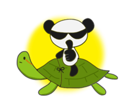 Panda and sometimes turtle.(English ver) sticker #2420775