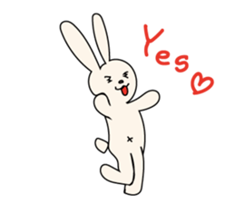 The character of Rabbit and Cat sticker #2420898