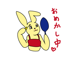 The character of Rabbit and Cat sticker #2420900