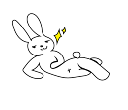 The character of Rabbit and Cat sticker #2420907