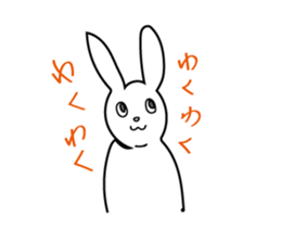 The character of Rabbit and Cat sticker #2420926