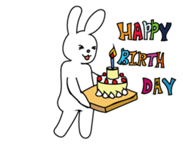 The character of Rabbit and Cat sticker #2420932