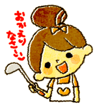 odangochan with suttoboke rabbit sticker #2421299