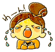 odangochan with suttoboke rabbit sticker #2421305