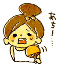 odangochan with suttoboke rabbit sticker #2421309