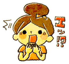 odangochan with suttoboke rabbit sticker #2421315