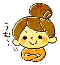 odangochan with suttoboke rabbit sticker #2421316