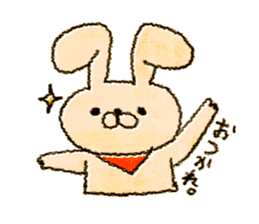 odangochan with suttoboke rabbit sticker #2421327