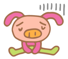 Rabbit Pig sticker #2422137