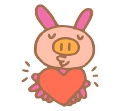 Rabbit Pig sticker #2422139