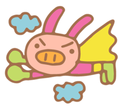 Rabbit Pig sticker #2422165