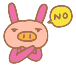 Rabbit Pig sticker #2422168