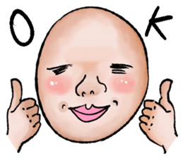 An interesting face sticker #2422592