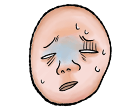 An interesting face sticker #2422593