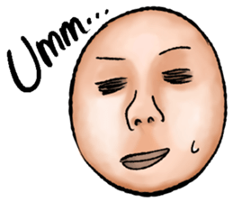 An interesting face sticker #2422594