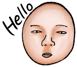 An interesting face sticker #2422597