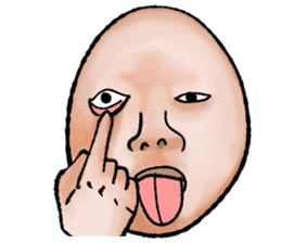 An interesting face sticker #2422603