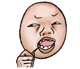 An interesting face sticker #2422615