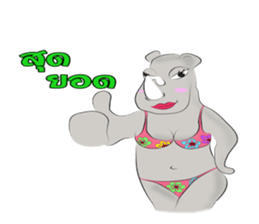Rhino Chan Bikini sticker #2422819