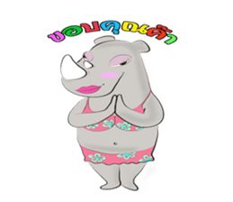 Rhino Chan Bikini sticker #2422821