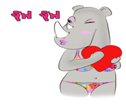 Rhino Chan Bikini sticker #2422824