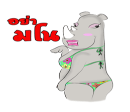 Rhino Chan Bikini sticker #2422826