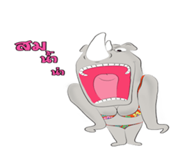 Rhino Chan Bikini sticker #2422829
