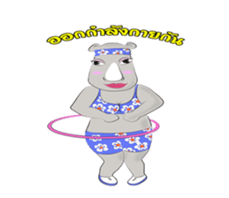 Rhino Chan Bikini sticker #2422831