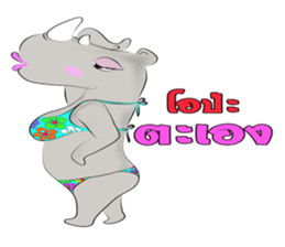 Rhino Chan Bikini sticker #2422832