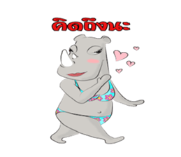 Rhino Chan Bikini sticker #2422833