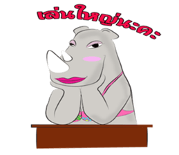 Rhino Chan Bikini sticker #2422837