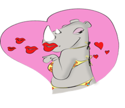 Rhino Chan Bikini sticker #2422838