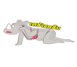 Rhino Chan Bikini sticker #2422841