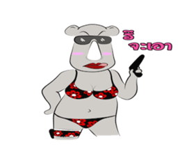 Rhino Chan Bikini sticker #2422845