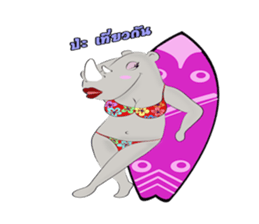 Rhino Chan Bikini sticker #2422848