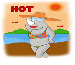 Rhino Chan Bikini sticker #2422850
