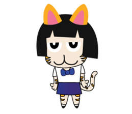 My name is Malee Girl Student sticker #2422980