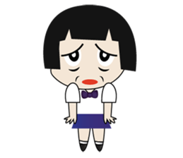 My name is Malee Girl Student sticker #2422986