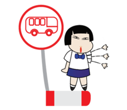 My name is Malee Girl Student sticker #2423015