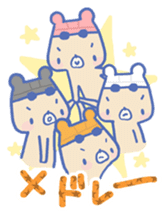 Swimming lovely bear sticker #2423038