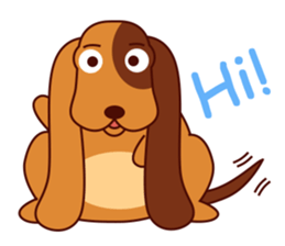 Lucky - the cute puppy dog - (EN) sticker #2423416
