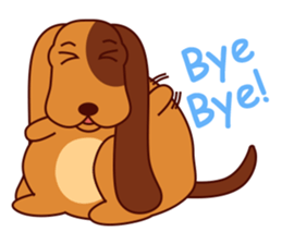 Lucky - the cute puppy dog - (EN) sticker #2423417