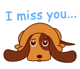 Lucky - the cute puppy dog - (EN) sticker #2423419