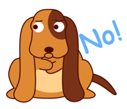 Lucky - the cute puppy dog - (EN) sticker #2423420