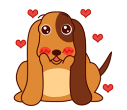 Lucky - the cute puppy dog - (EN) sticker #2423421