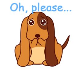Lucky - the cute puppy dog - (EN) sticker #2423422