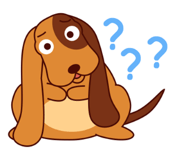 Lucky - the cute puppy dog - (EN) sticker #2423424